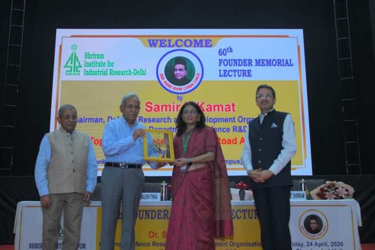 Shriram Institute for Industrial Research Marks Foundation Day with Distinguished Scientific Lecture