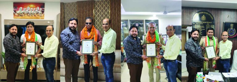 Anti Corruption & Crime Investigation Bureau of India Honors Individuals for Outstanding Service