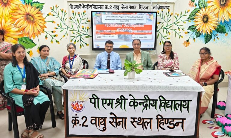 PM SHRI Kendriya Vidyalaya No. 2 AFS Hindon Takes Significant Initiative to Promote Value-Based Education