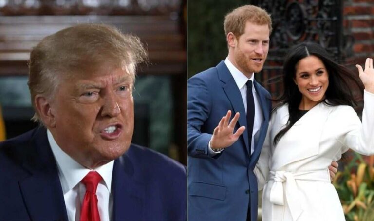 Trump Says He Has No Regrets Over Harry and Meghan’s US Exit.