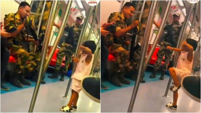 Kindness in Uniform: CISF Jawan Helps Little Boy Reunite With Parents at Delhi Metro.