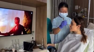 Nushrratt Bharuccha Rewatches SRK and Kajol’s ‘Gerua’ Amid Spine Surgery Recovery