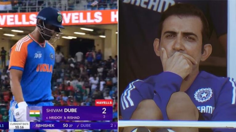Gautam Gambhir Sends Clear Message on Batting Order After Shivam Dube’s Failure